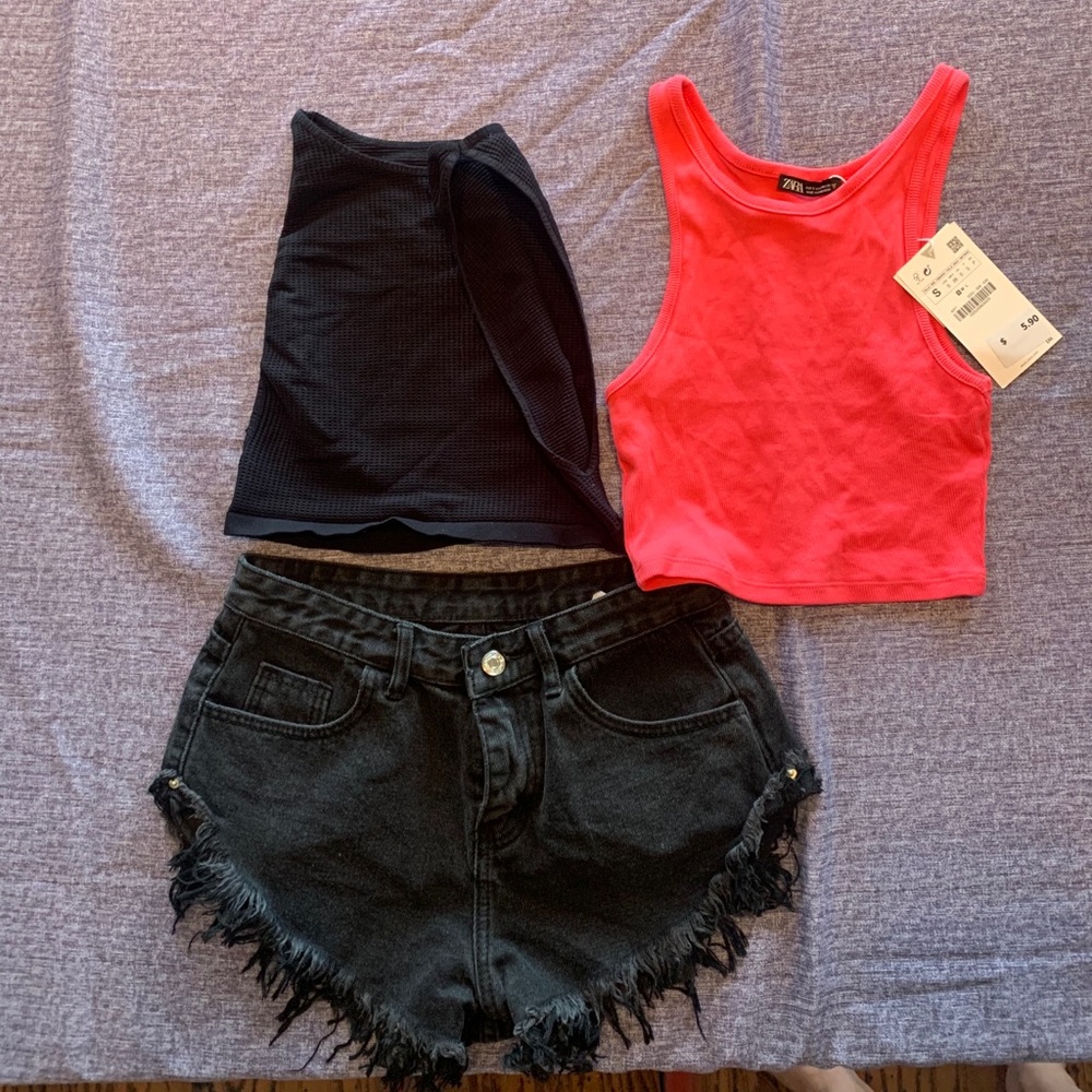 Shorts and 2 tanks